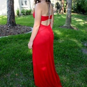 Beautiful red prom dress